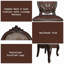 Ensemble de 2 chaises d'appoint Versailles au fini cerisier