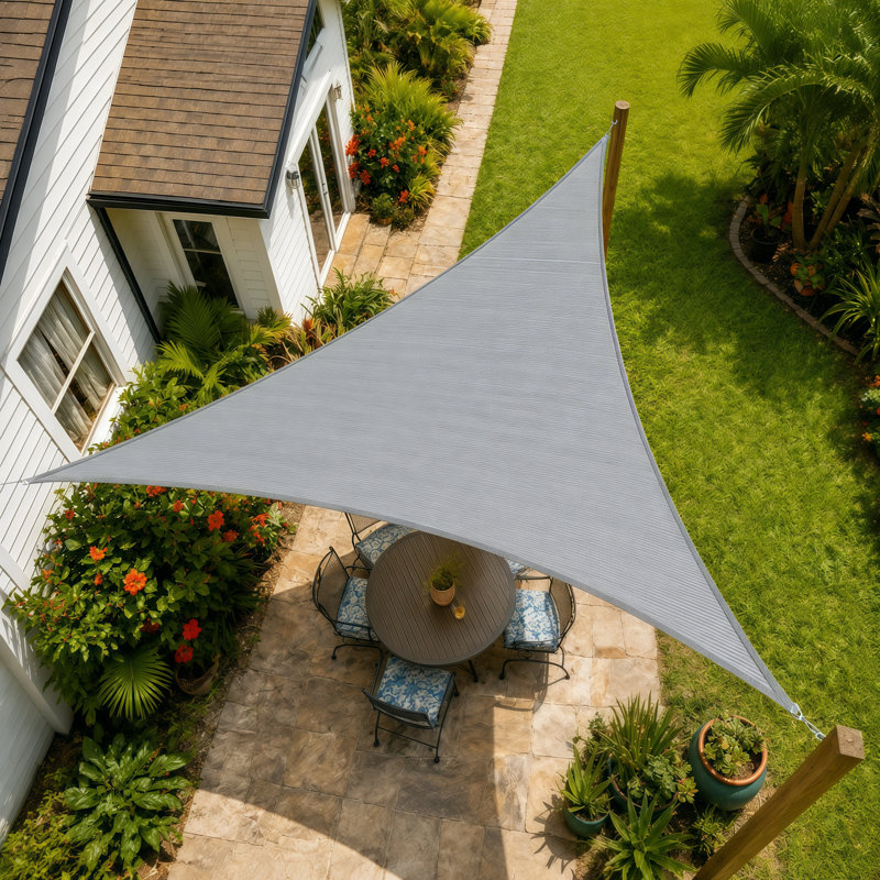 Voile d'ombrage avec quincaillerie Amgo, 24 pi x 34 pi, Blanc