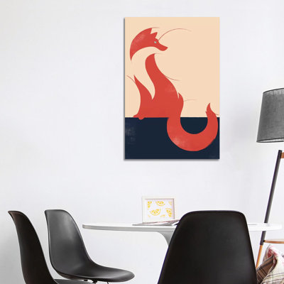 The Fox 1 Piece Wrapped Canvas Painting