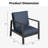 Patio Aluminum Chair With Cushions-1240670974