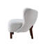 White Accent Chair With - And Stylish Elegant Construction Comfortable Seating