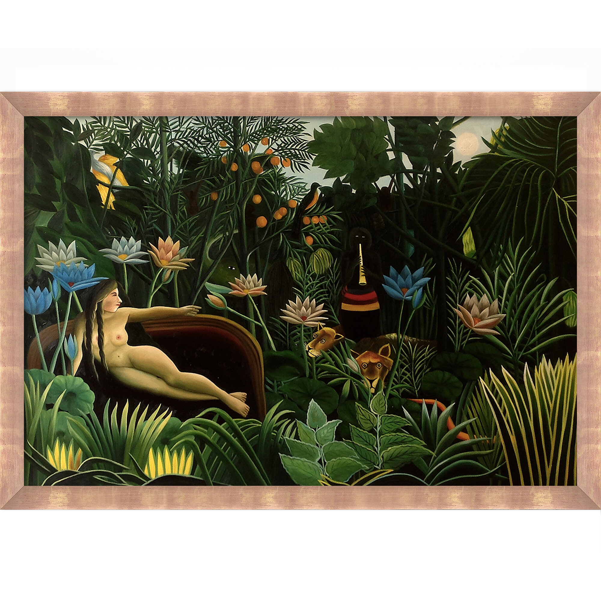 Overstock Art The Dream Framed On Canvas by Henri Rousseau