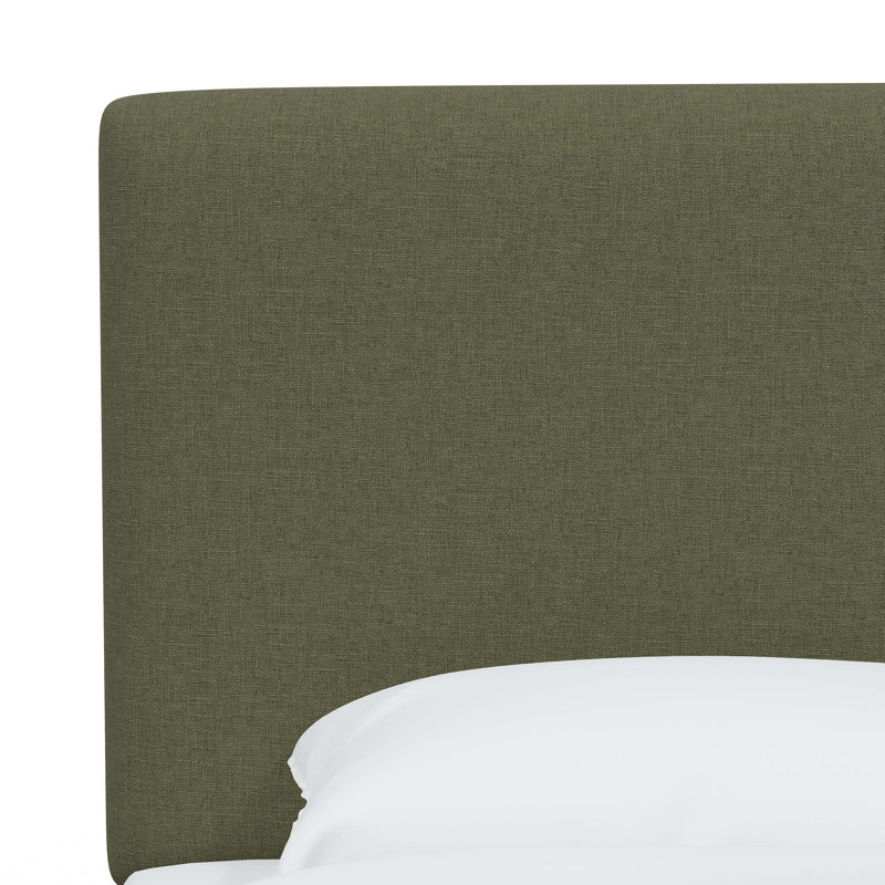 Simental Upholstered Standard Bed, Queen, Zuma Laurel Textured Linen