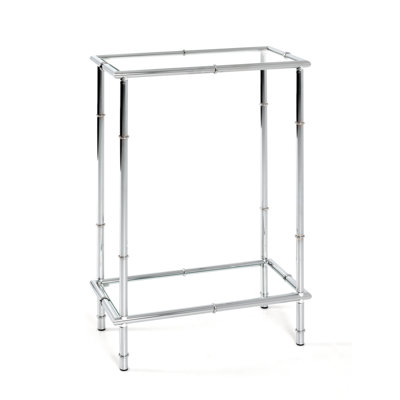 50cm Glass Top Console Table