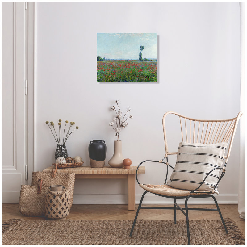 «Champ de coquelicots» par Claude Monet, reproductions d'art classique sur toile, estampe numérique sur toile, art mural pour la décoration intérieure