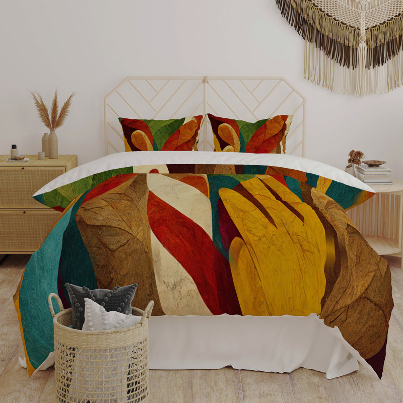 Abstract Duvet Cover, Queen Duvet Cover + 2 Queen Shams
