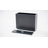 36Wx11Dx30H Inches Black Metal Planter Box with Removable Middle Shelf, Large Outdoor Rectangular Garden Planter for Patio, 5-Min Quick Assembly, Drainage Hole & Adjustable Feet