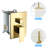 16 Inch Square Gold Shower System - Dual Head With Easy Installation Kit Function Ceiling Mount Rainfall And Clean Feature-121245240