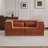 Compression Mahjong Sofa,Convertible Floor Sofa Bed,Diy Boneless Modular Sectional Sofa,No Assembly Required,Circle Fleece Fabric,Modern Oversized Loveseat,Orange-1843100103