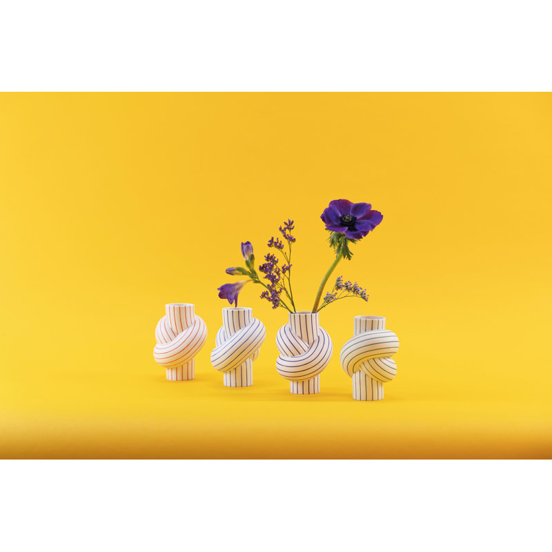 Node Porcelain China Table Vase, Mango