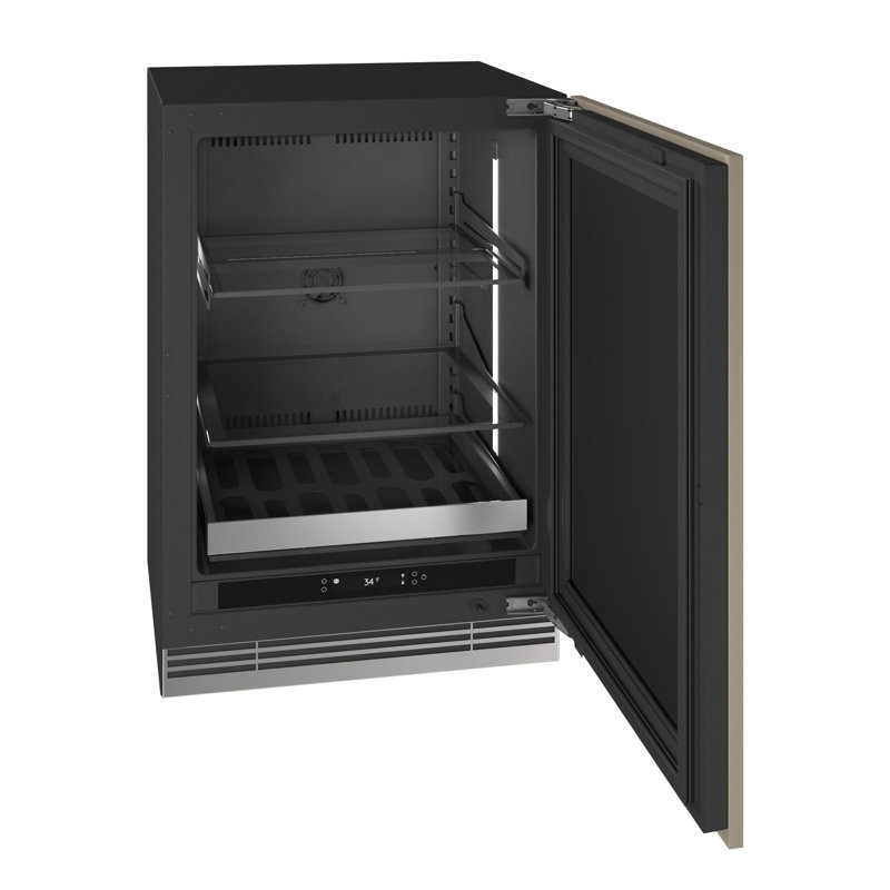 U-Line 24"W. Home 5.1 Cu.Ft. Beverage Center - Panel Ready, Panel Ready Solid Frame