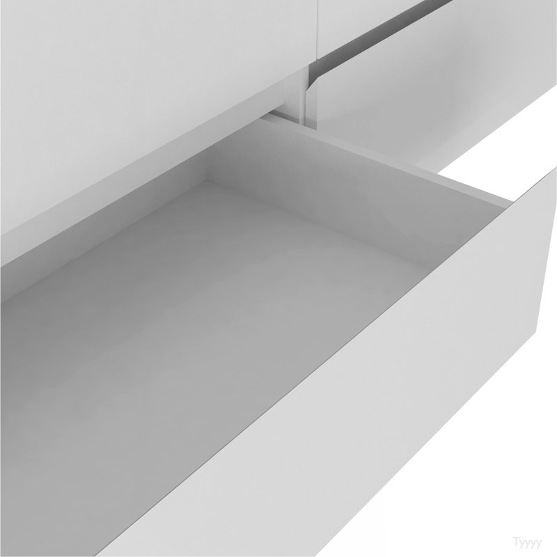 Commode double à six tiroirs Seul, plateau supérieur