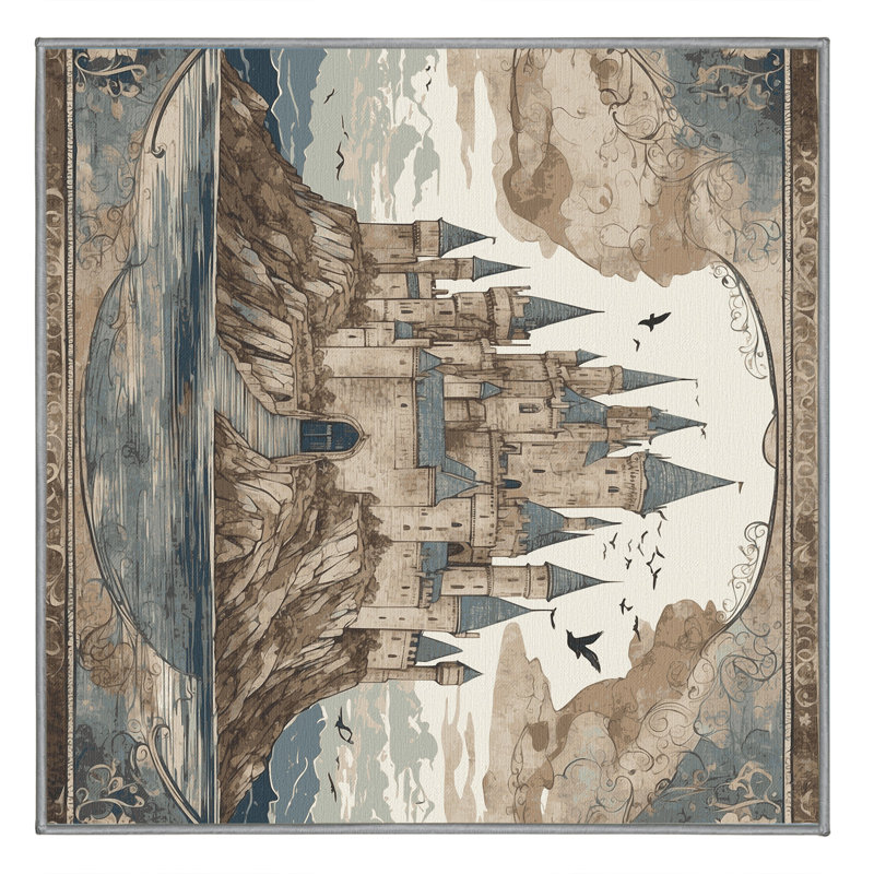 Tapis Velvet Ramparts, Carré 6 pi