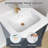 24 In. W. X 22 In. D Solid Surface Resin White Vanity Top Rectangular Single Sink Bathroom Vanity Top In White