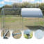 Cage à poules en métal avec cage imperméable et anti-UV pour utilisation dans une cour arrière extérieure avec toit en forme de dôme -658498563