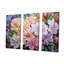 «Pink Rhododendron Country Bloom Charm I», ensemble d'art mural sur toile Rhododendron-107736824-107736826