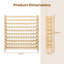 Solid Wood Standard Wine Bottle Rack Yellow