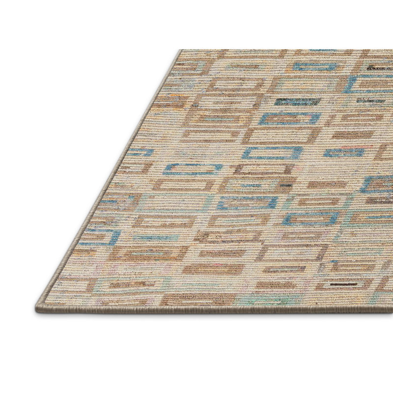 Abstract Indoor Rug, Rectangle 7' x 9'