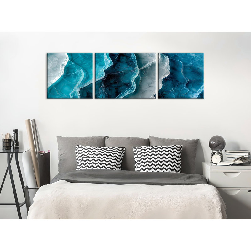 Stunning Decorative Canvas Painting Set (3 Pieces), 12 x 12 Inches (2 Pieces) & 12 x 16 Inches (1 Piece) | 50% Cotton / 50% Polyester, 100% Wooden Frame (Thickness: 0.8 Inches) | Vibrant Digital Print for Home Decor