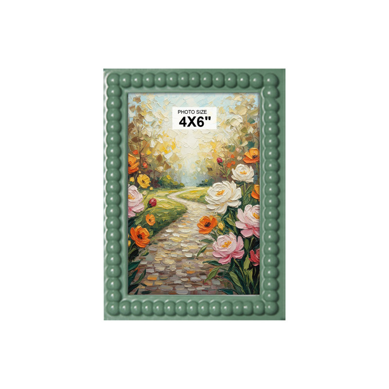 Cadre coloré pour mur, L 4 po x H 6 po, Vert