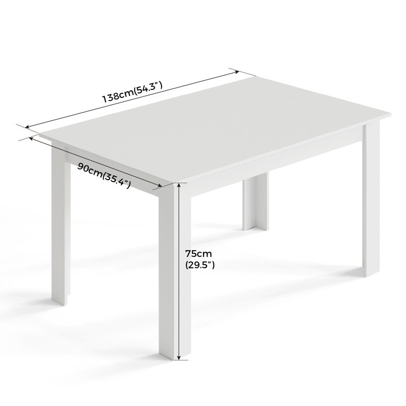 Giancarlos Dining Table, White