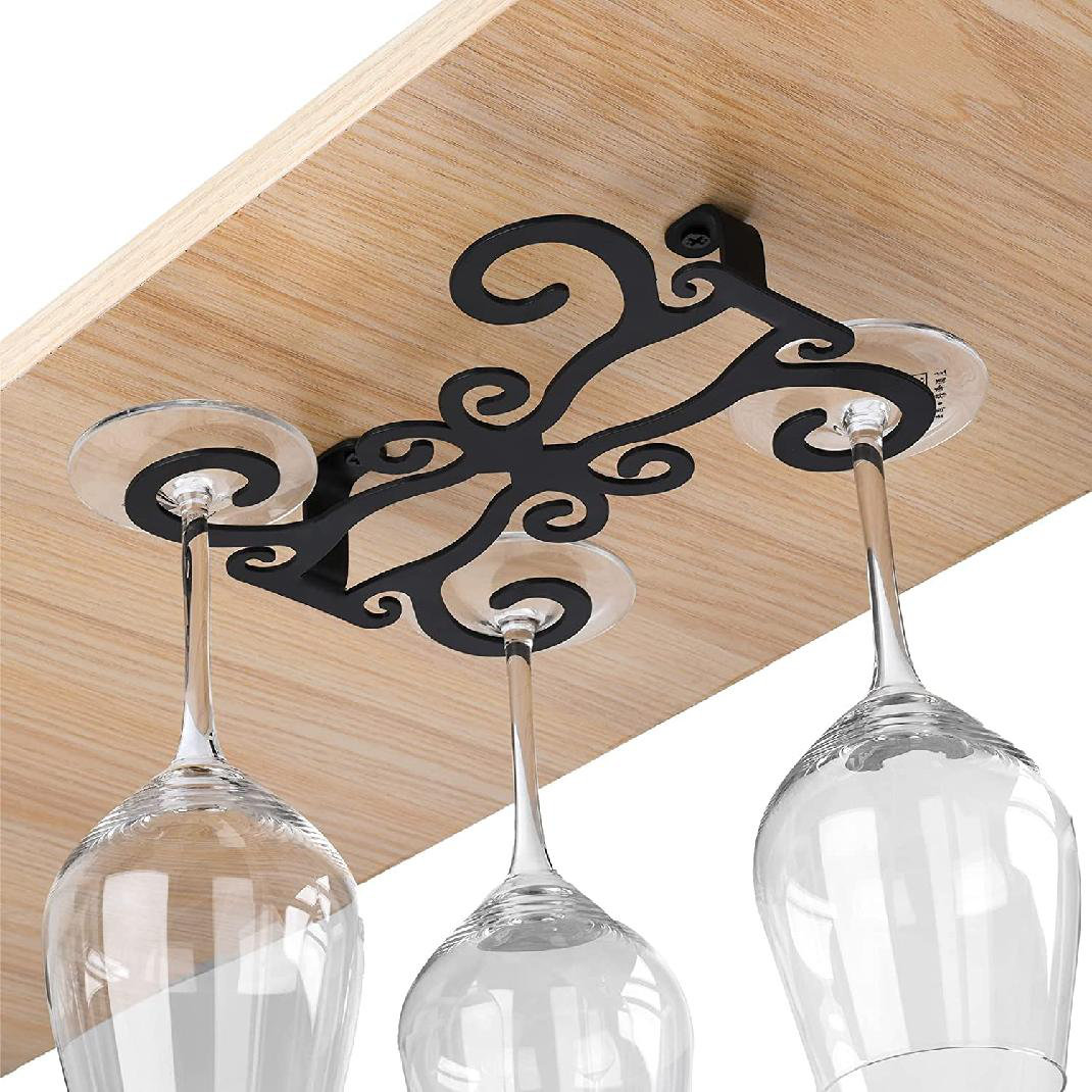 Wine Glasses Rack Under Cabinet Stemware Rack,Wine Glass Hanger