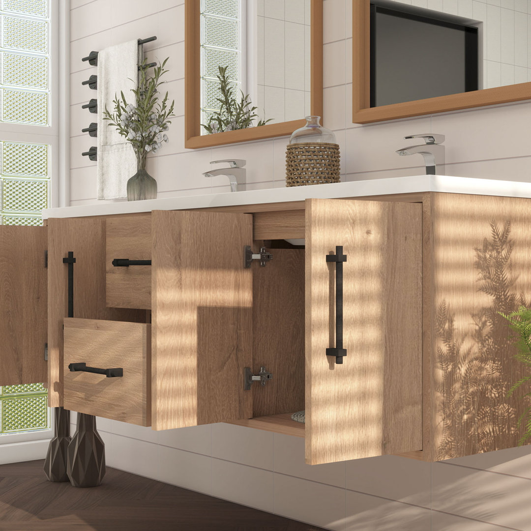 Victoria 58.9'' Single Bathroom Vanity with Acrylic Top MEBO Base 