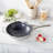 Henckels Paradigm Ceramic 12-Inch Stainless Steel Dual Performance Wok+ Lid, helper handle