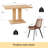Louisette Modern Dining Kitchen Set, 46'' Modern Dining Kitchen Table with 4 Dining Chairs-1523343853