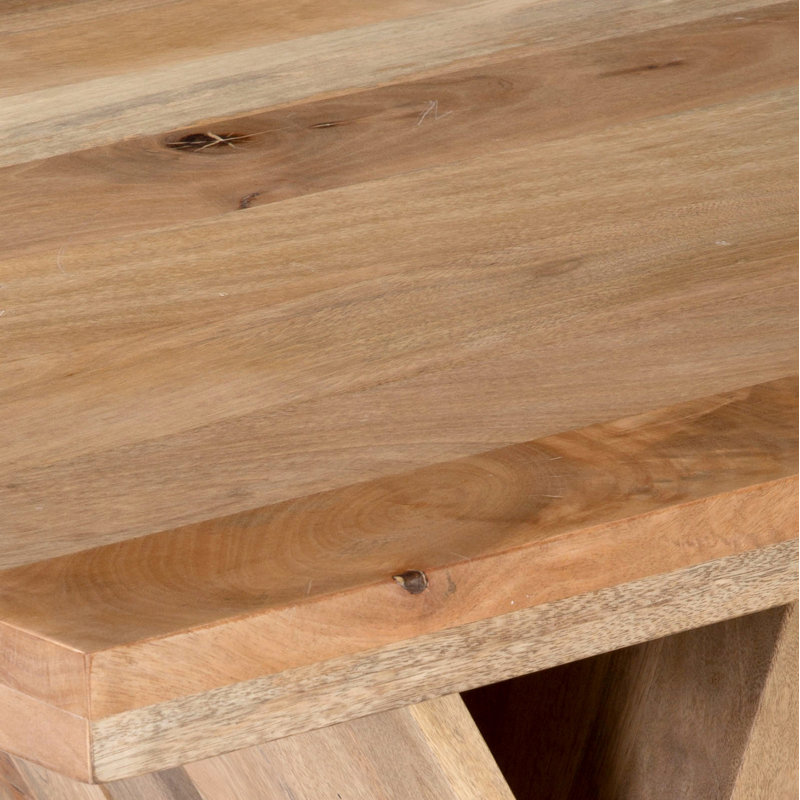 Ravenna 78" Wide Mango Wood Dining Table, Natural