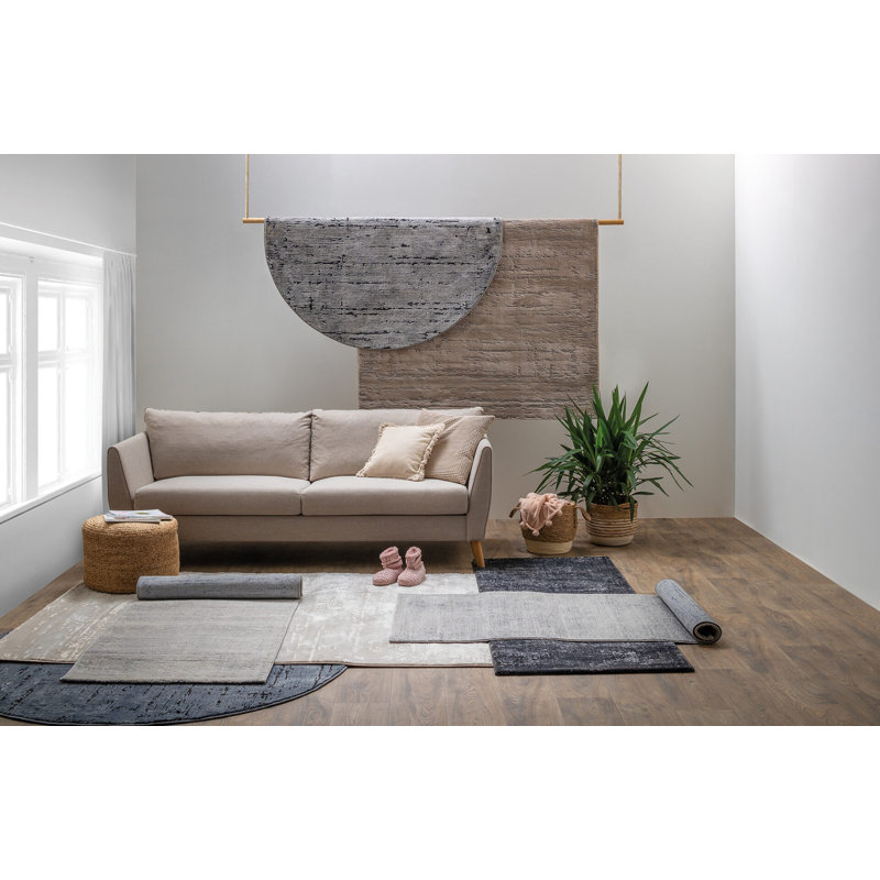 Rameesah Abstract Machine Made Indoor / Outdoor Area Rug, Rectangle 5'1" x 7'6"