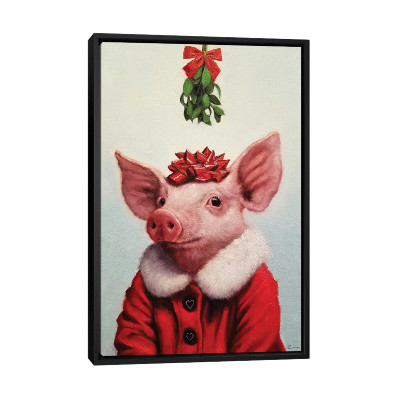 Anticipation par Lucia Heffernan-impression, H 26 po x l 18 po x 1,5 po, Toile avec cadre noir, Pas de tapis