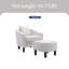 Fauteuil demi-tonneau avec repose-pieds Ohman 29,13 pouces de large-87377348