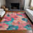 Machine Washable Indoor/Outdoor Claudian ACN1547 Salmon Rug-109536468