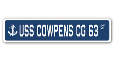 Cowpens Cg 63 Street Sign Heavy Duty Plastic 4" X 18"