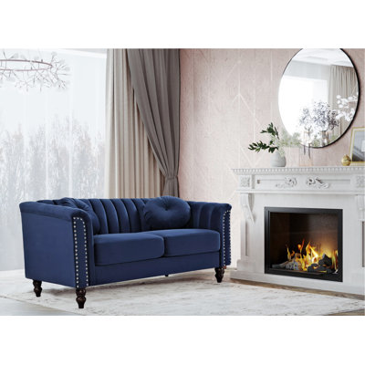 Drevion 61.4'' Velvet Loveseat
