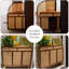 Rangement à chaussures moderne en bois massif noyer