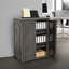 Grande armoire de rangement robuste avec 2 portes, espresso-58931534-58931535