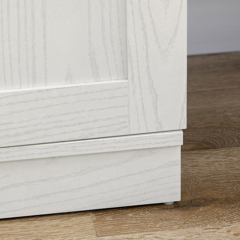 Armoire de rangement Kitchen Pantry, armoire à 14 niveaux avec 2 portes, tablettes réglables, blanc