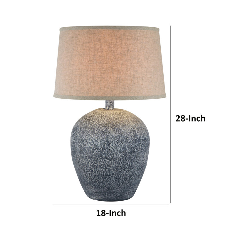 Lampe hydrocal Janic, Bleu gris