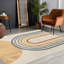 Quiogue Machine Washable Modern Boho Beige Area Rug-5703397