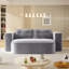Lit futon de 78,7 po sans lit, lit futon double en velours côtelé sans assemblage requis