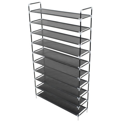 50 Pair Stackable Shoe Rack