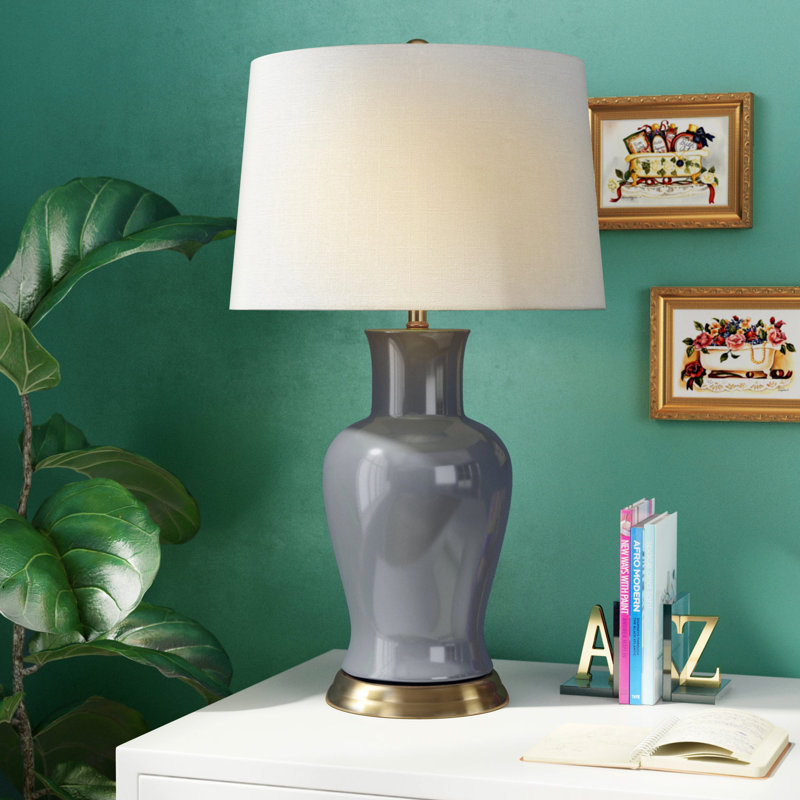 Herron Table Lamp, Gray
