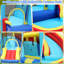 Jeu gonflable 11 'x 11' avec deux glissades d'eau, une piscine et un souffleur d'air de 450 W pour les enfants-98411773