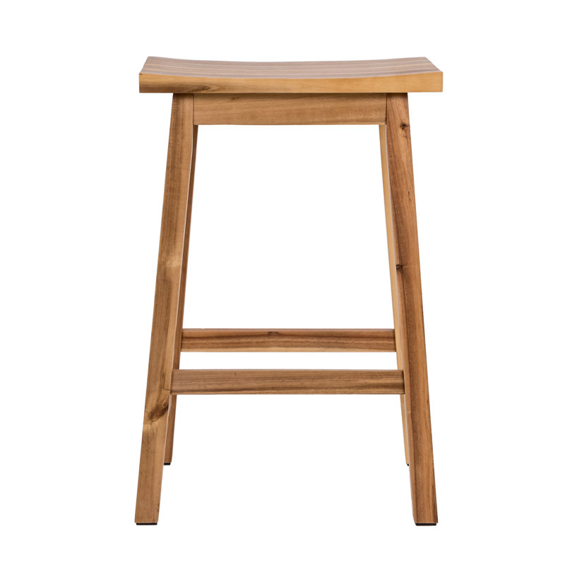 Counter Stool with Solid Wood Frame