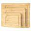 Toque 3Pcs Bamboo Cutting Board Set Chopping Boards Serving Platter Kitchen