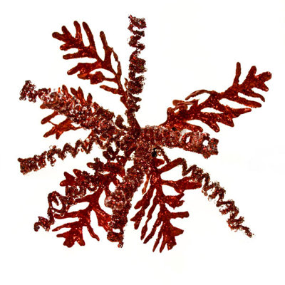 18cm Metal Plants & Flowers Holiday Shaped Ornament