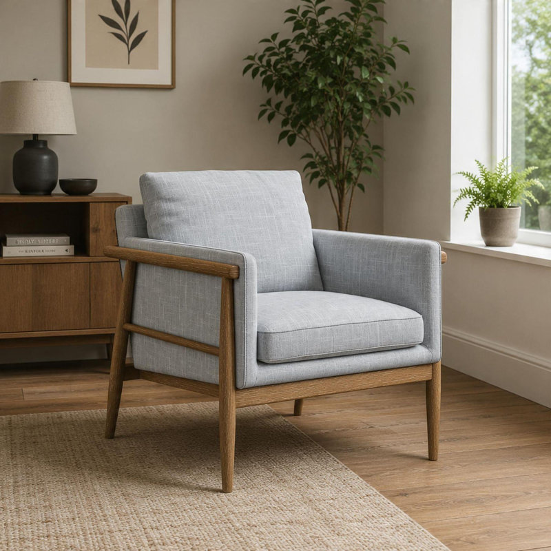 Alfie Assembled Upholstered Accent Chair