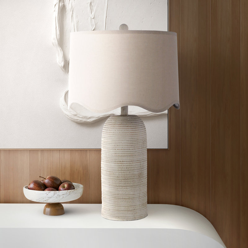 Yvonne Wavy Shade Table Lamp